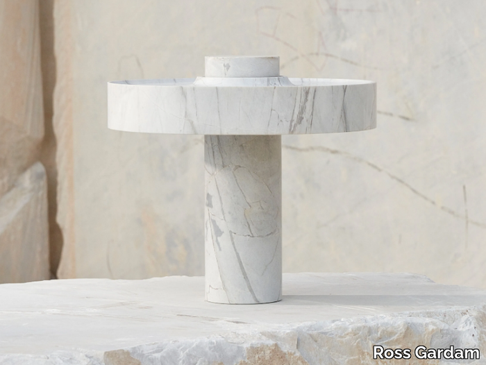 HEMERA - LED marble table lamp _ Ross Gardam