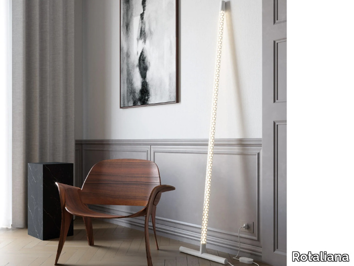 SQUIGGLE - LED aluminium floor lamp _ Rotaliana