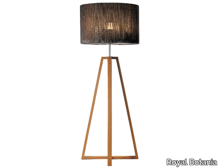 CLUB LOUNGE - LED teak floor lamp _ Royal Botania