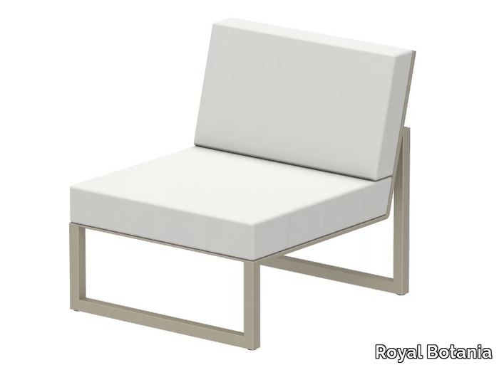 NINIX LOUNGE - Cantilever upholstered Batyline® garden armchair _ Royal Botania