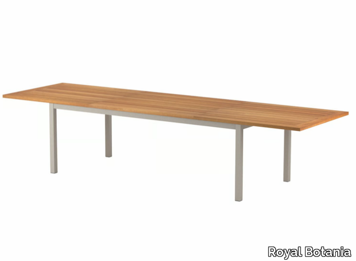 TABOELA - Extending rectangular teak garden table _ Royal Botania