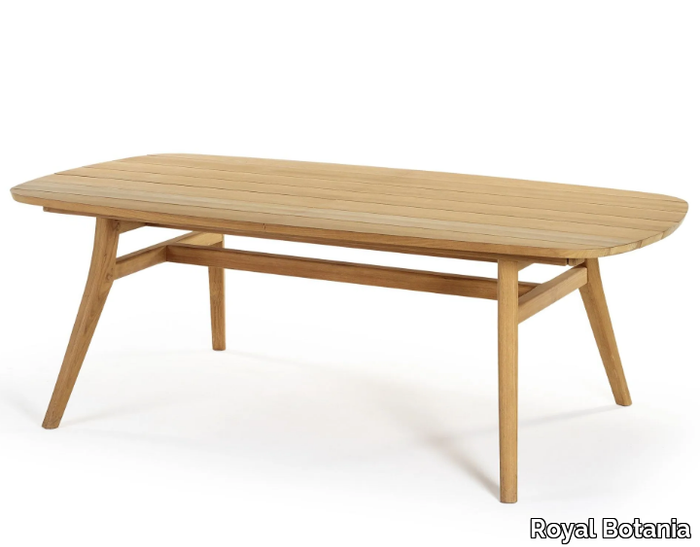 ZIDIZ - Extending rectangular teak table _ Royal Botania