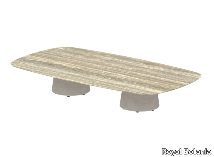 CONIX - Rectangular Ductal® garden side table _ Royal Botania