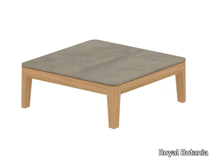 CALYPSO LOUNGE - Square teak garden side table _ Royal Botania