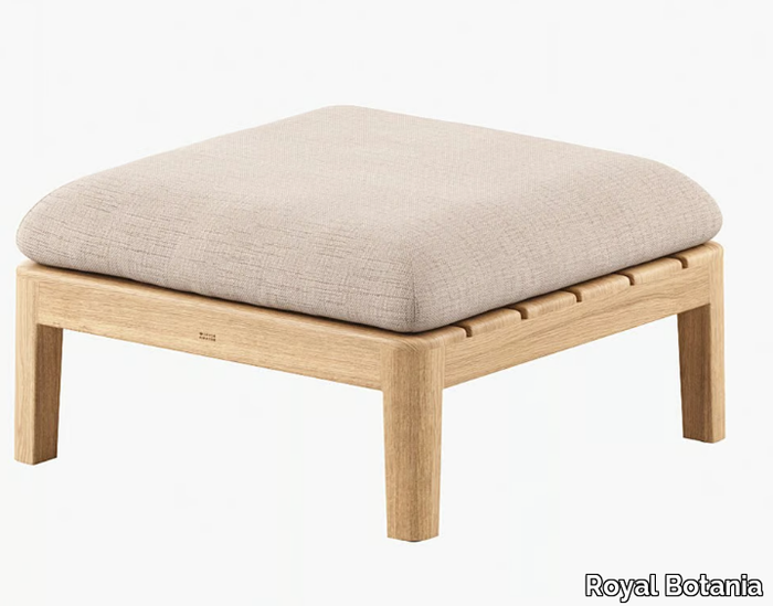 CALYPSO LOUNGE - Square teak garden footstool _ Royal Botania