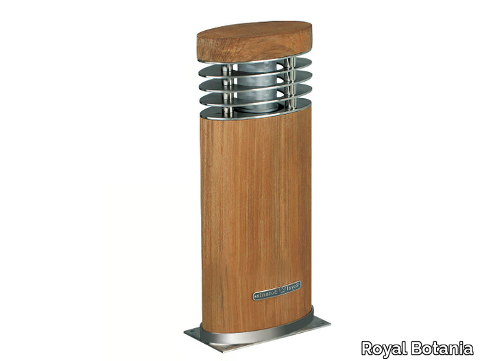 ELLIPSE - Teak bollard light _ Royal Botania