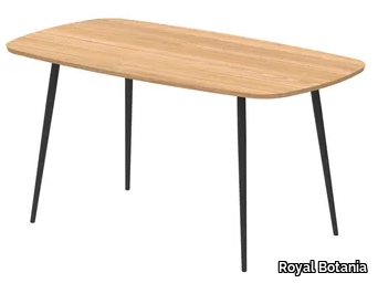 STYLETTO - Rectangular wooden high table _ Royal Botania