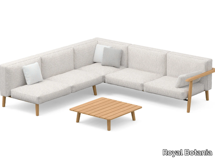 MAMBO LOUNGE - Corner sectional fabric garden sofa _ Royal Botania