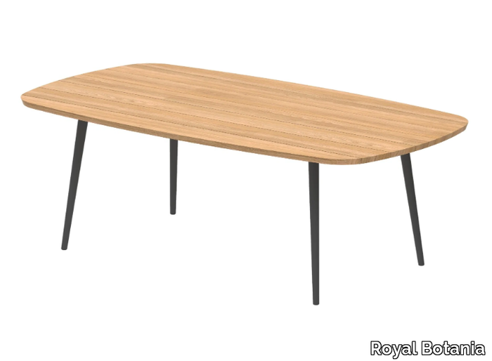 STYLETTO - Rectangular teak garden table _ Royal Botania