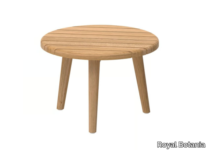 STYLETTO - Round teak garden side table _ Royal Botania