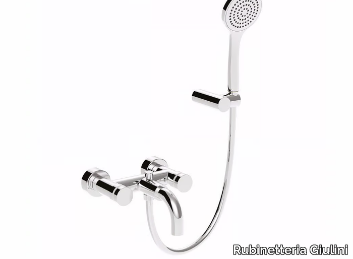 MYRING - FMR0101 - Wall-mounted bathtub tap with hand shower _ Rubinetteria Giulini