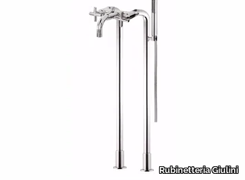 G3 - 7601CT - Floor standing bathtub tap with hand shower _ Rubinetteria Giulini