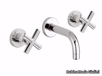 G3 - F7623 - 3 hole wall-mounted washbasin tap _ Rubinetteria Giulini