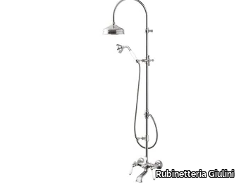 PRAGA - PRAGA CRYSTAL - F7500WC-S - Wall-mounted shower panel with overhead shower _ Rubinetteria Giulini