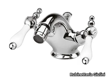 PRAGA - PRAGA CRYSTAL - FSA7564 - Countertop 1 hole bidet tap with swivel spout _ Rubinetteria Giulini