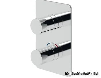 EGO - F8277 - Recessed thermostatic shower mixer with plate _ Rubinetteria Giulini