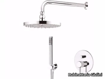 FUTURO - F6513KB-25 - Shower mixer with diverter with overhead shower _ Rubinetteria Giulini