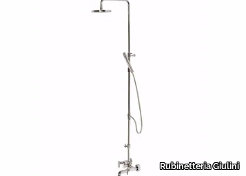 G4 - F7700WC-S - Wall-mounted shower panel with hand shower with overhead shower _ Rubinetteria Giulini