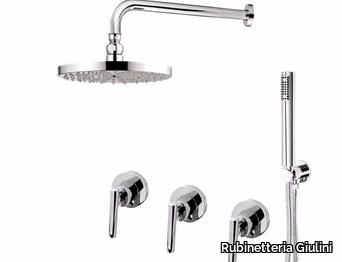 G4 - F7715W2KS - Shower tap with hand shower with overhead shower _ Rubinetteria Giulini