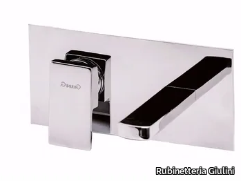 PABLOLUX - F9810 - Wall-mounted single handle washbasin mixer with plate _ Rubinetteria Giulini