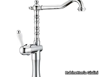 PRAGAMIX - PRAGAMIX CRYSTAL - F7527AH - Countertop single handle washbasin tap with adjustable spout _ Rubinetteria Giulini