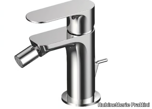 LEA 64103E - Single handle bidet mixer with automatic pop-up waste _ Rubinetterie Frattini