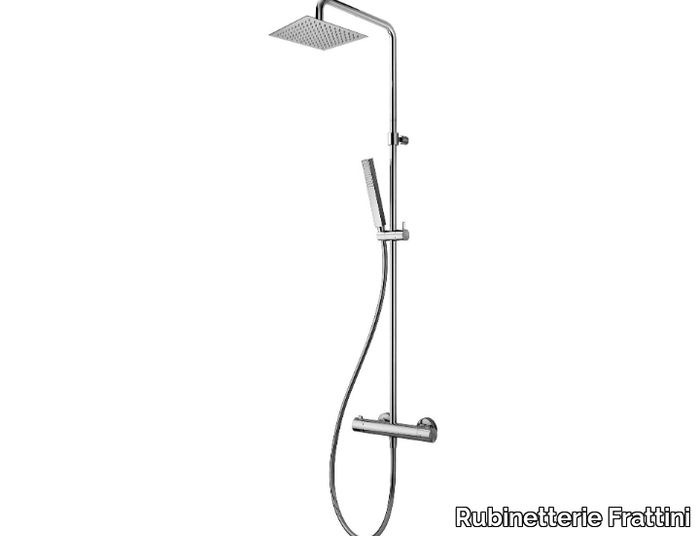 COLONNE DOCCIA 60625A - Wall-mounted thermostatic shower panel with hand shower _ Rubinetterie Frattini