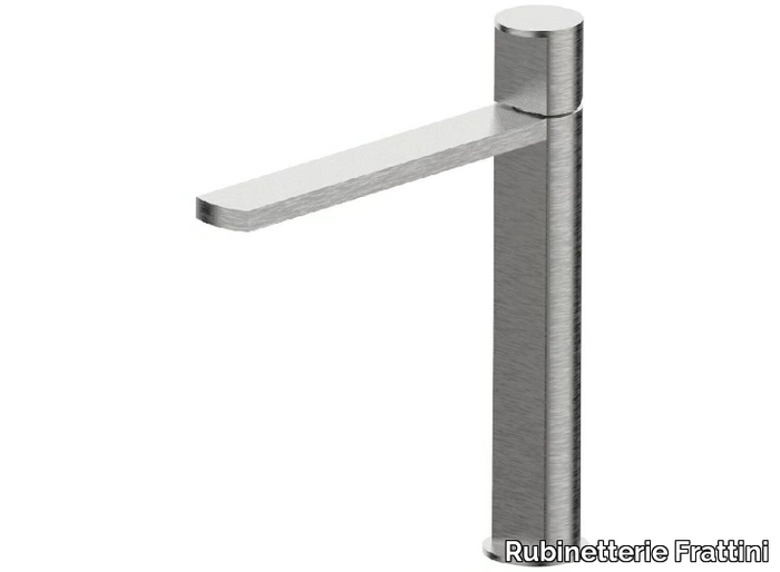 BORGIA 89040A - Countertop single handle stainless steel washbasin tap _ Rubinetterie Frattini