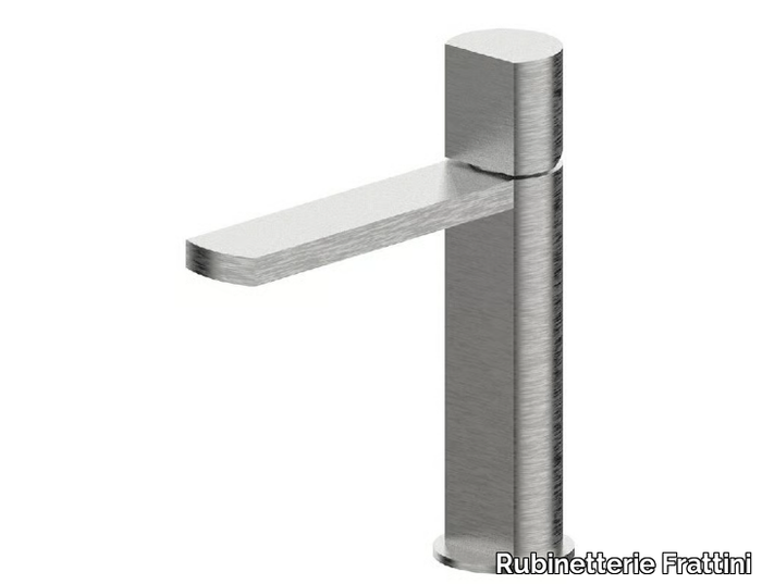 BORGIA 89050B - Countertop single handle stainless steel washbasin mixer _ Rubinetterie Frattini