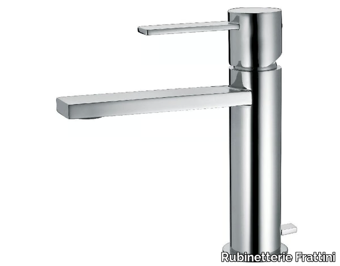 GAIA 55054 - Single handle washbasin mixer with pop up waste _ Rubinetterie Frattini