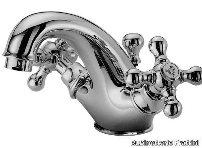 DEDRA 21065 - Countertop washbasin tap with pop up waste _ Rubinetterie Frattini