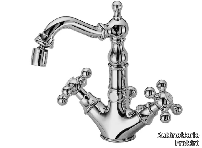 DEDRA 21833 - Countertop 1 hole bidet tap with automatic pop-up waste _ Rubinetterie Frattini