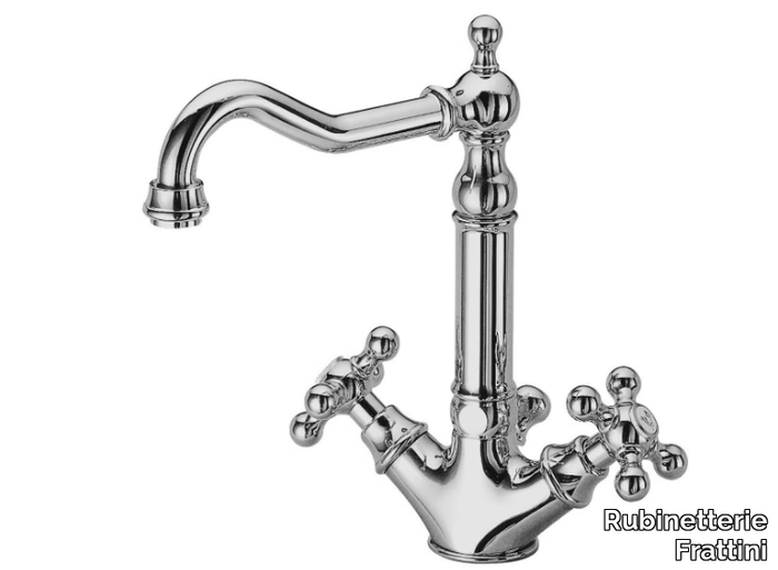 DEDRA 21864 - 1 hole washbasin tap with pop up waste _ Rubinetterie Frattini