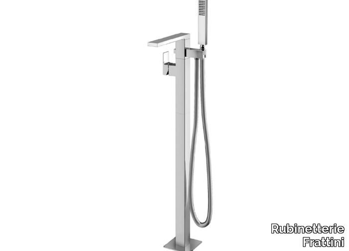 VITA DUE 35596 - Floor standing bathtub mixer with hand shower _ Rubinetterie Frattini