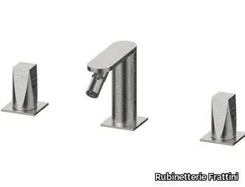 ALINE 49104 - 3 hole stainless steel bidet tap without waste _ Rubinetterie Frattini