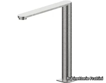 ALINE 49889 - Deck-mounted stainless steel spout _ Rubinetterie Frattini