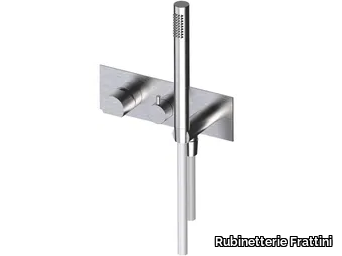 BORGIA 89529V3 - Recessed stainless steel shower mixer with hand shower _ Rubinetterie Frattini