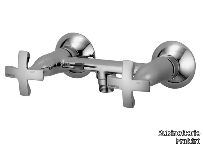 LUCREZIA 62006 - External shower mixer with individual rosettes _ Rubinetterie Frattini