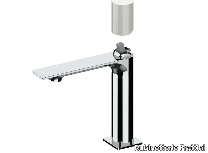 NARCISO S 78054S - Countertop washbasin mixer with automatic pop-up waste _ Rubinetterie Frattini