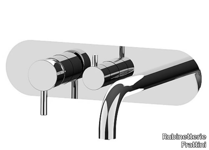 PEPE XL 12518 - Wall-mounted bathtub mixer with diverter _ Rubinetterie Frattini