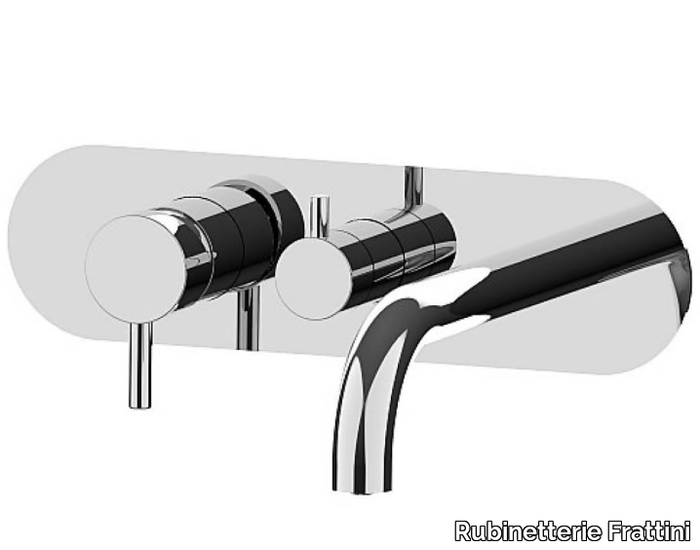 PEPE XL 12518A - Wall-mounted bathtub mixer with diverter _ Rubinetterie Frattini