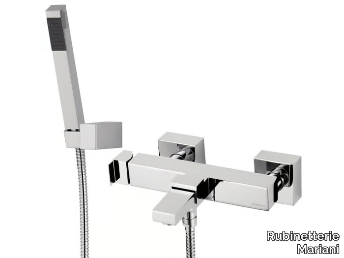 POLAR - Wall-mounted single handle bathtub mixer with hand shower _ Rubinetterie Mariani