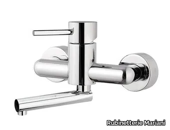 NEXT - Single handle wall-mounted washbasin mixer with adjustable spout _ Rubinetterie Mariani