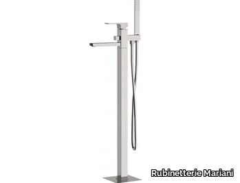 REBEL - Floor standing single handle bathtub mixer with hand shower _ Rubinetterie Mariani