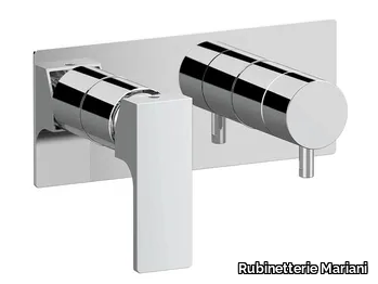 REBEL - Recessed 2 hole bathtub mixer with diverter _ Rubinetterie Mariani