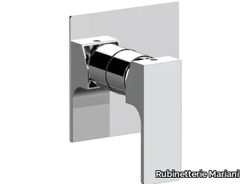 REBEL - Recessed single handle bathtub mixer with plate _ Rubinetterie Mariani