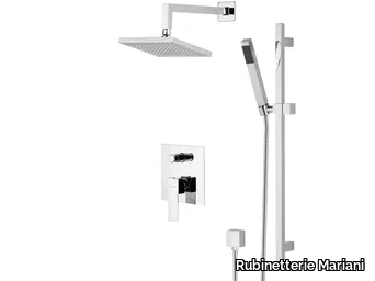 POLAR - Shower wallbar with diverter with hand shower with overhead shower _ Rubinetterie Mariani