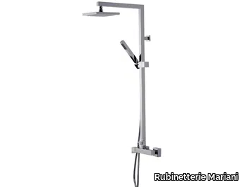 A39-CD - Wall-mounted thermostatic shower panel with overhead shower _ Rubinetterie Mariani