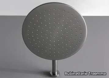 3.6 - Wall-mounted round stainless steel overhead shower _ Rubinetterie Treemme