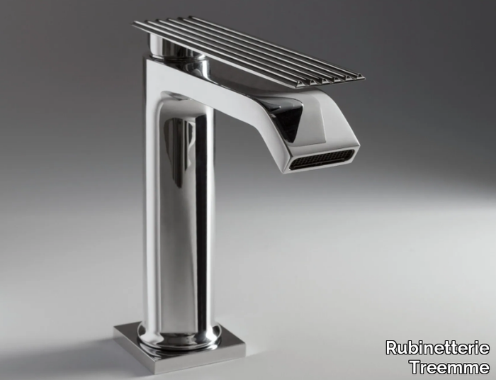 IOS - Countertop single handle brass washbasin tap _ Rubinetterie Treemme